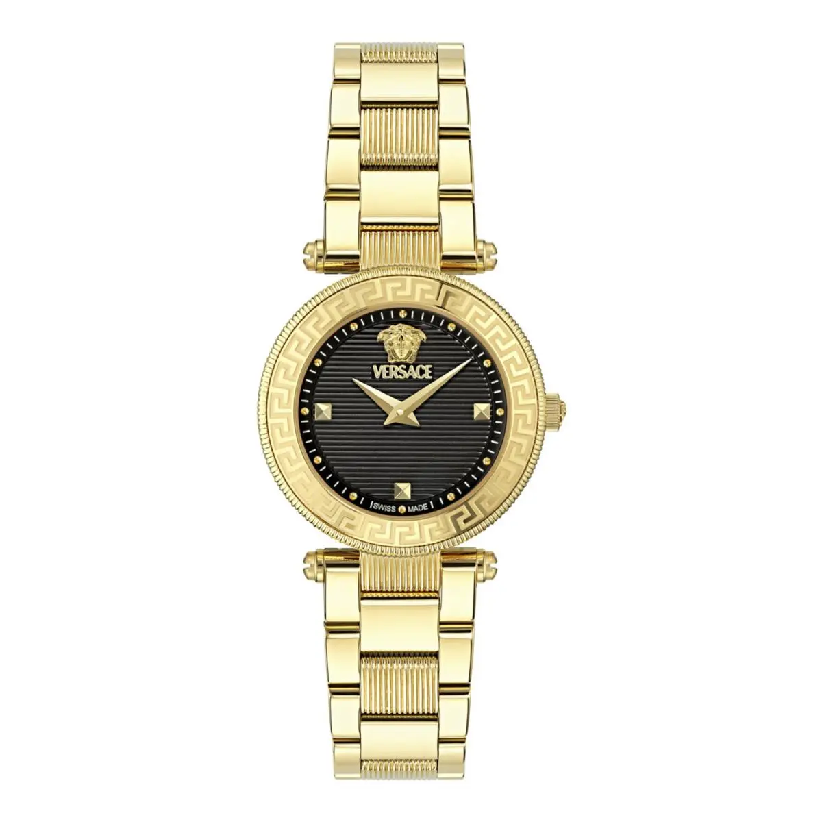 Versace Womens Gold 30mm Bracelet Fashion Watch