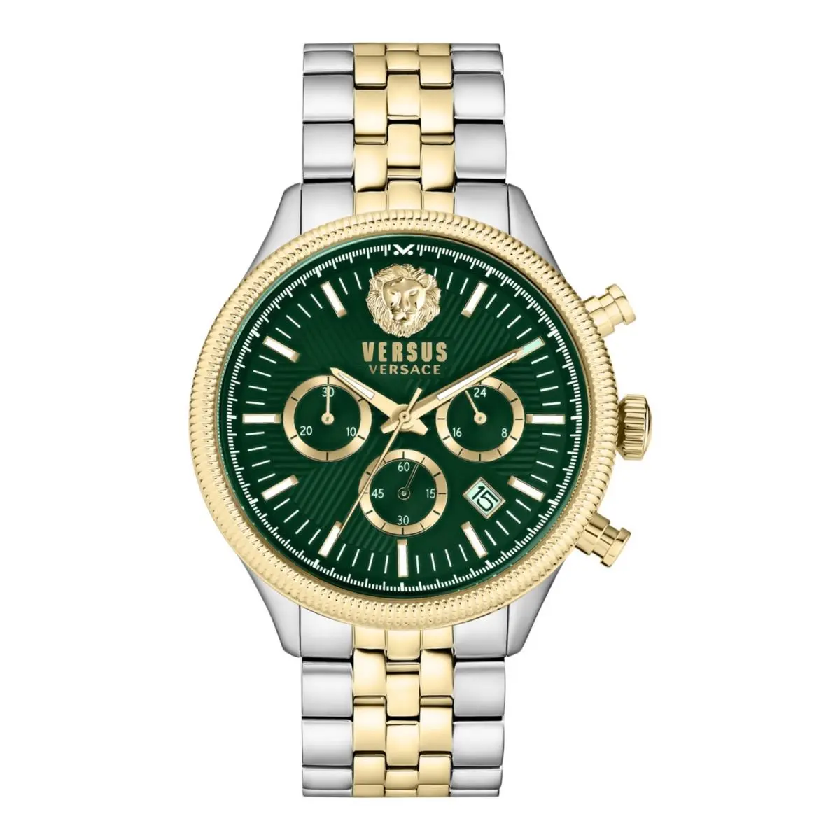 Versus Versace Mens Watches Two Tone 44 mm Colonne Chrono Collection