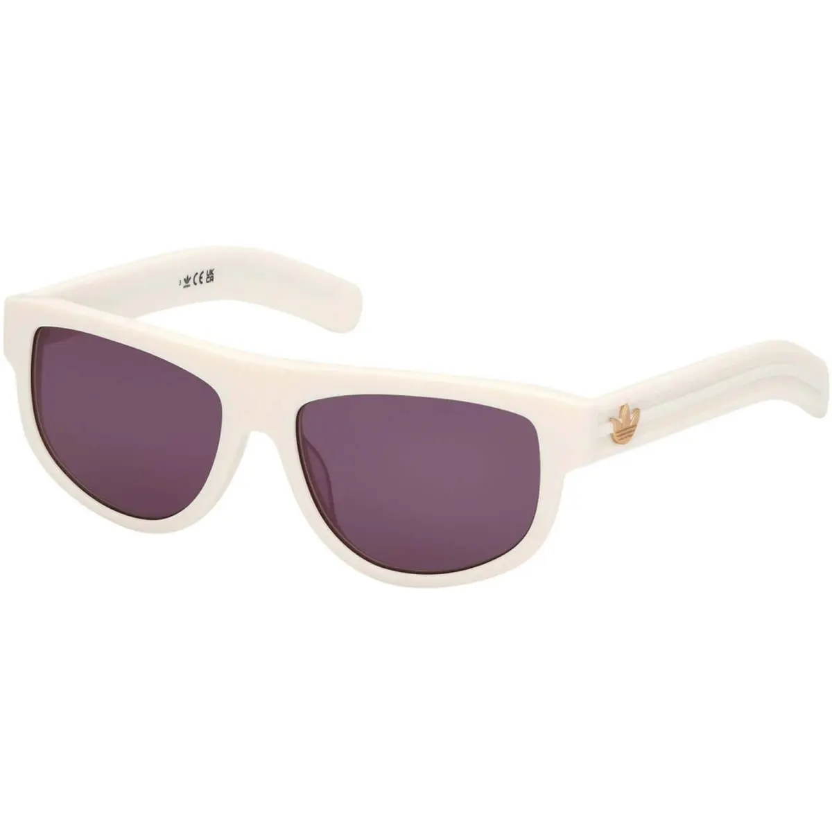Adidas Women`s Sunglasses White Acetate Browline Full Rim Frame OR0126 5521A