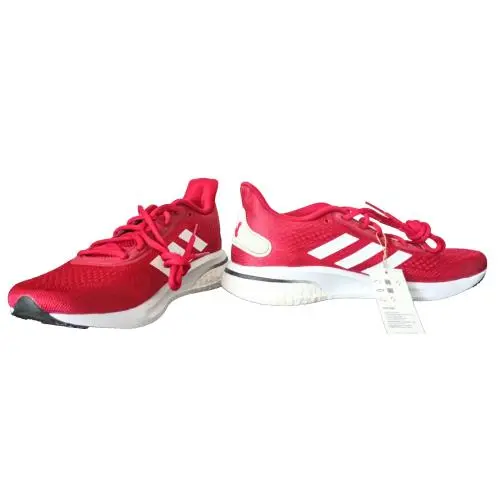 Adidas Supernova Red Tennis Running Shoes Men`s Size 10 Sneakers