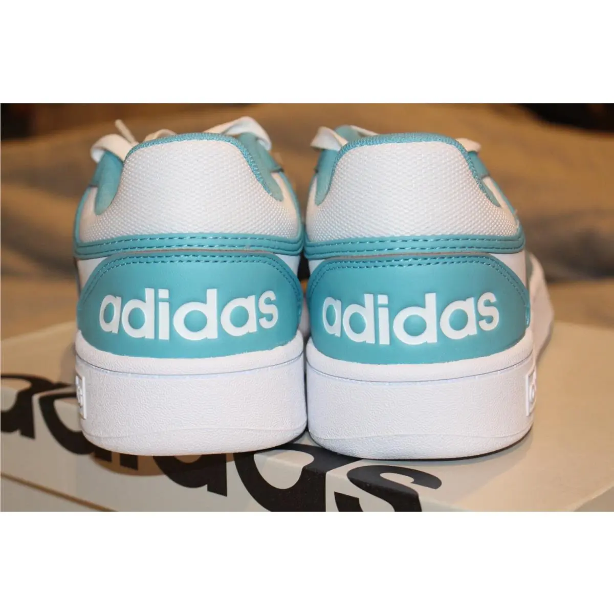Adidas shoes - adidas Hoops - Hoops - IH0175 - White / Teal 4