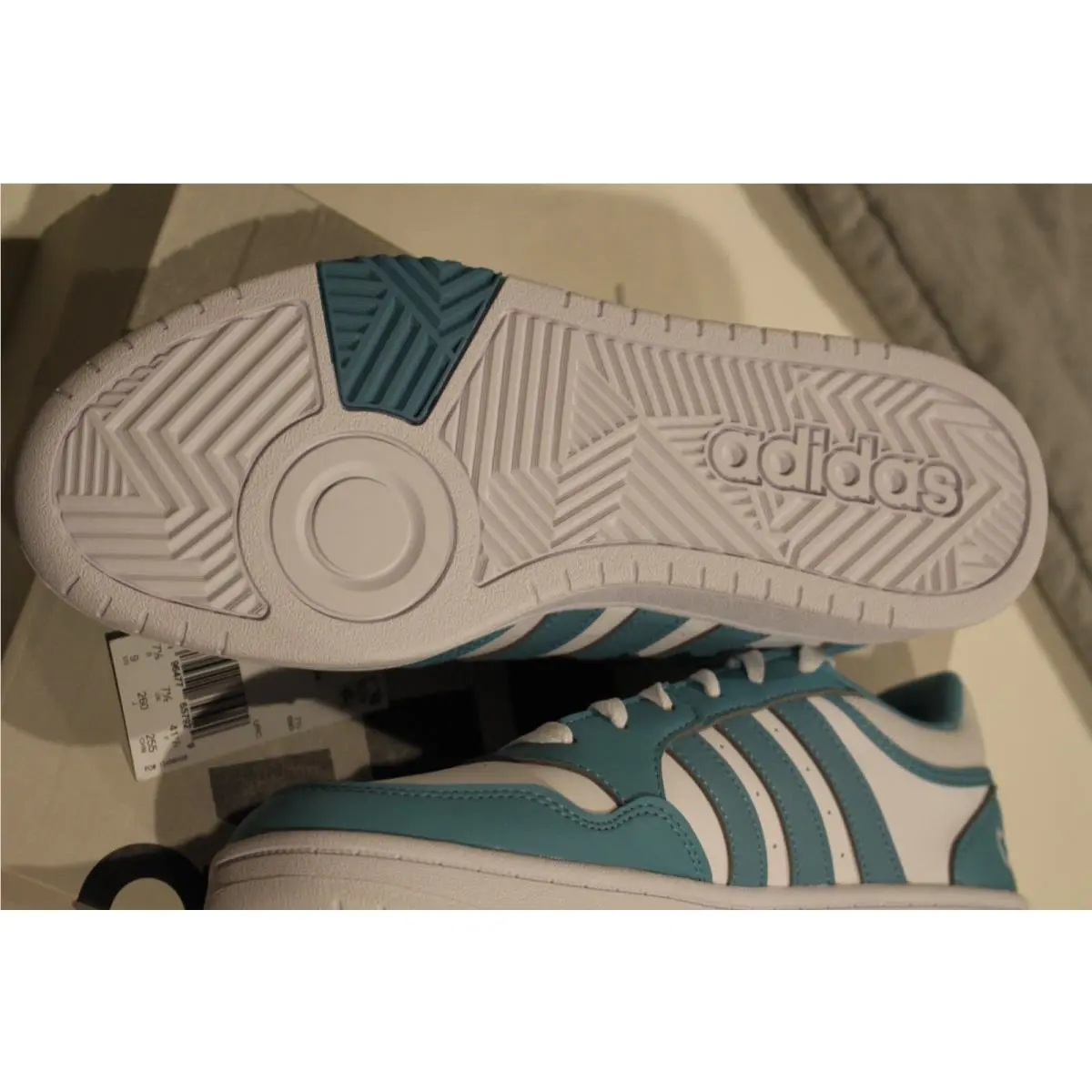 Adidas shoes - adidas Hoops - Hoops - IH0175 - White / Teal 6