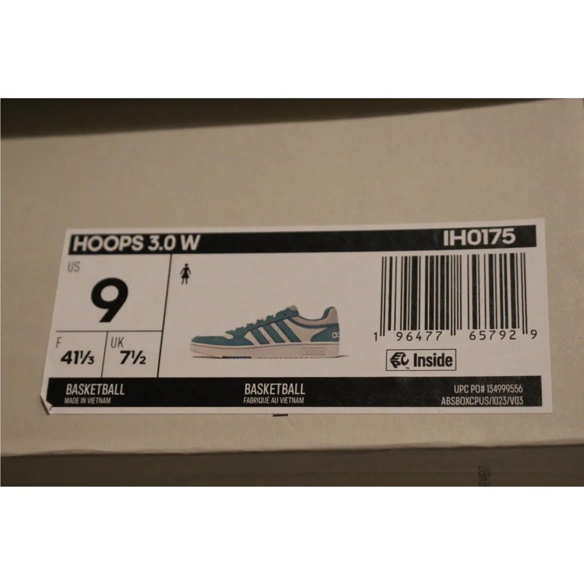Adidas shoes - adidas Hoops - Hoops - IH0175 - White / Teal 7