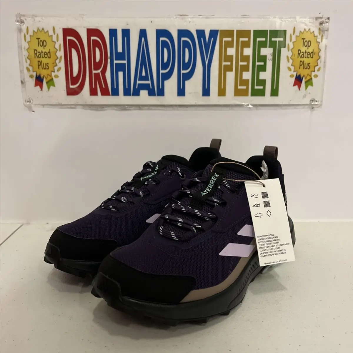 Adidas Terrex Anylander Women`s Hiking Shoes Size 7 Purple JQ9956