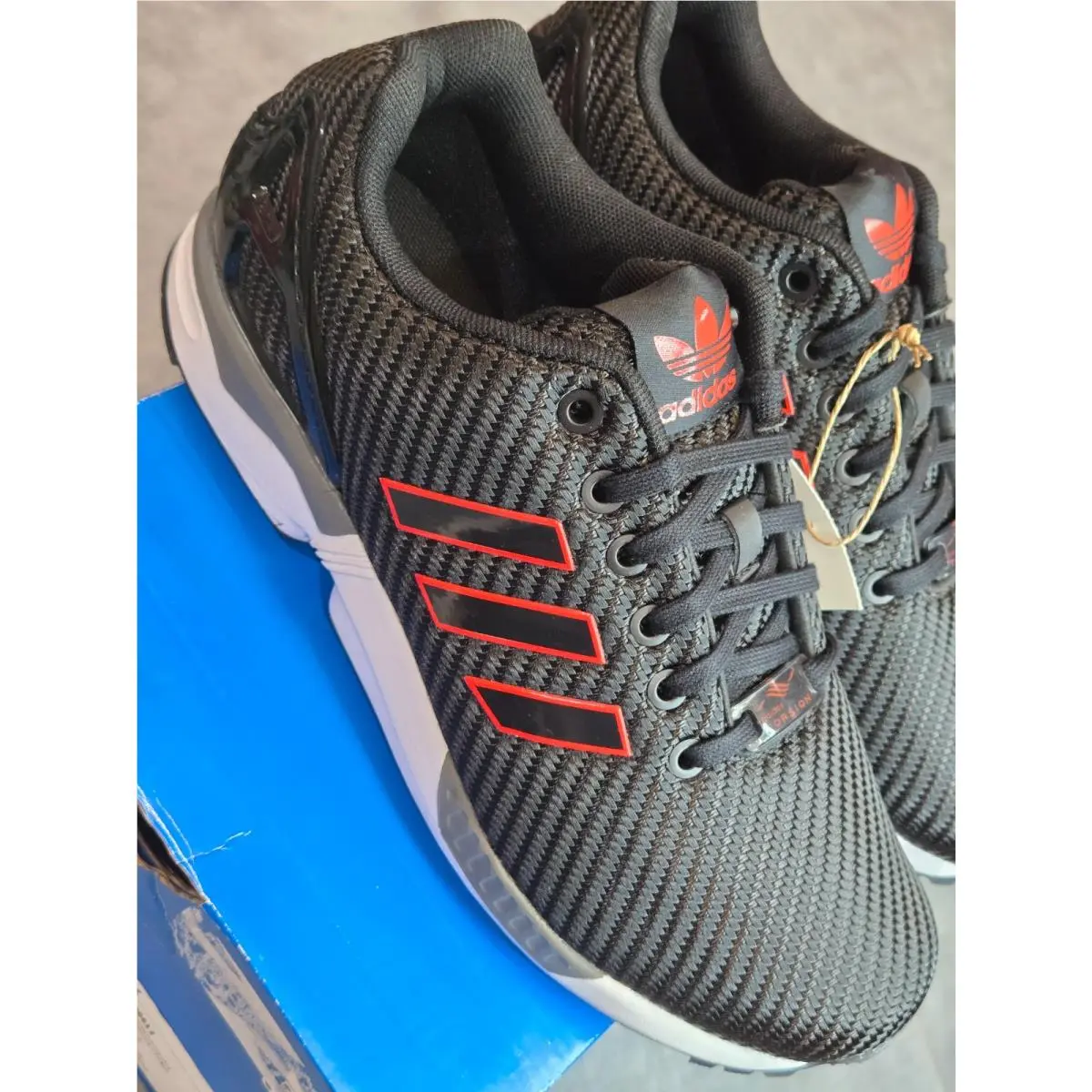 Adidas shoes - adidas Originals ZX Flux - Originals Flux - HQ6612 - Black 4
