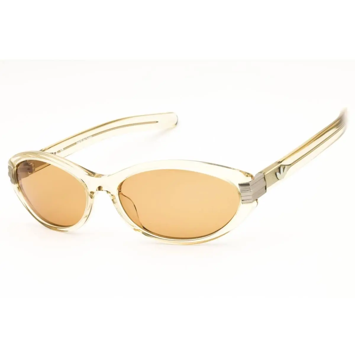 Adidas Unisex Sunglasses Shiny Yellow Acetate Oval Full Rim Frame OR0129 39E