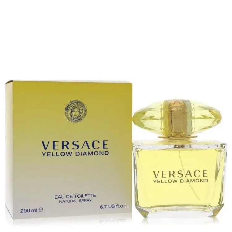 Versace Yellow Diamond Edt Spray 6.7 oz 200ml For Women Floral Fragrance Perfume