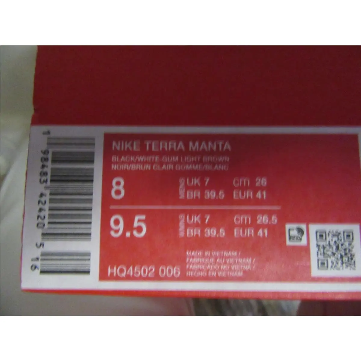 Nike shoes - NIKE TERRA MANTA - TERRA MANTA - HQ4202 006 - Black 1
