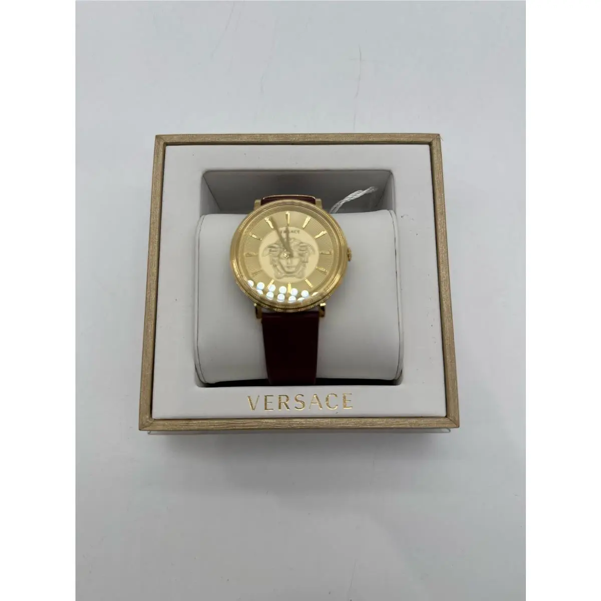 V-circle Medusa 38mm Steel Gold Dial Ladies Watch VE8103821 by Versace