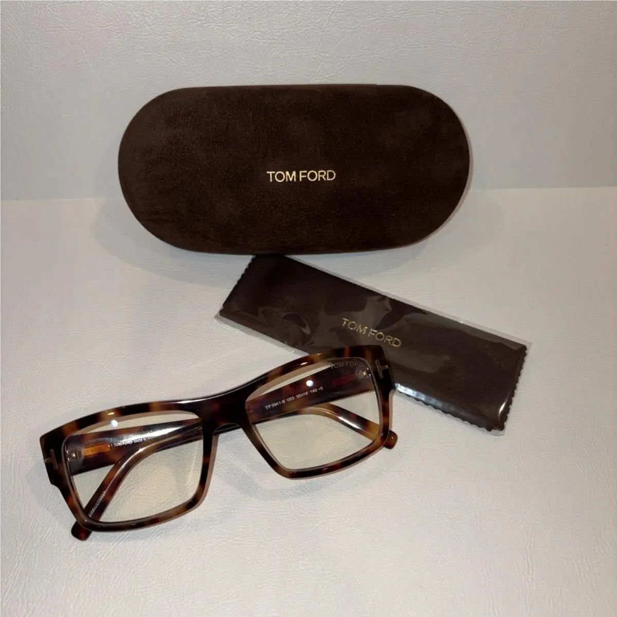 Tom Ford TF5941B Eyeglass Frame Blonde Havana
