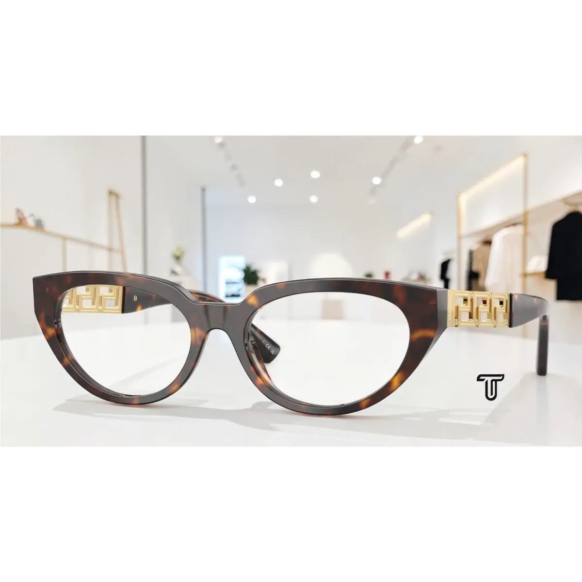 Versace VE3383 108 Havana Demo Lens 54 mm Women`s Eyeglasses