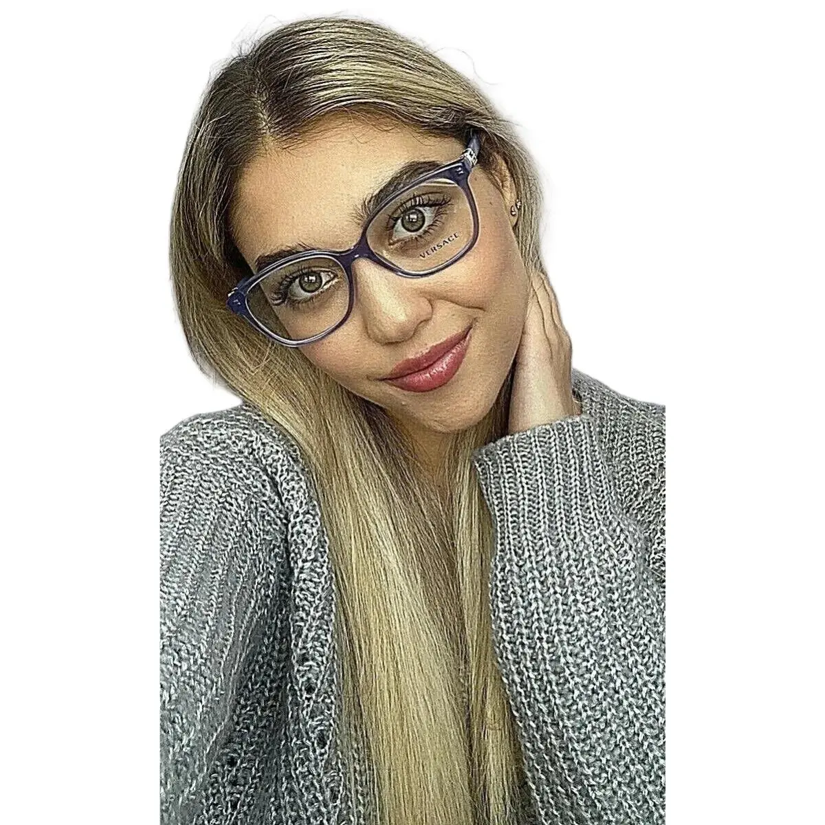 Versace Mod. 3235 Blue 52mm Women`s Eyeglasses Frame