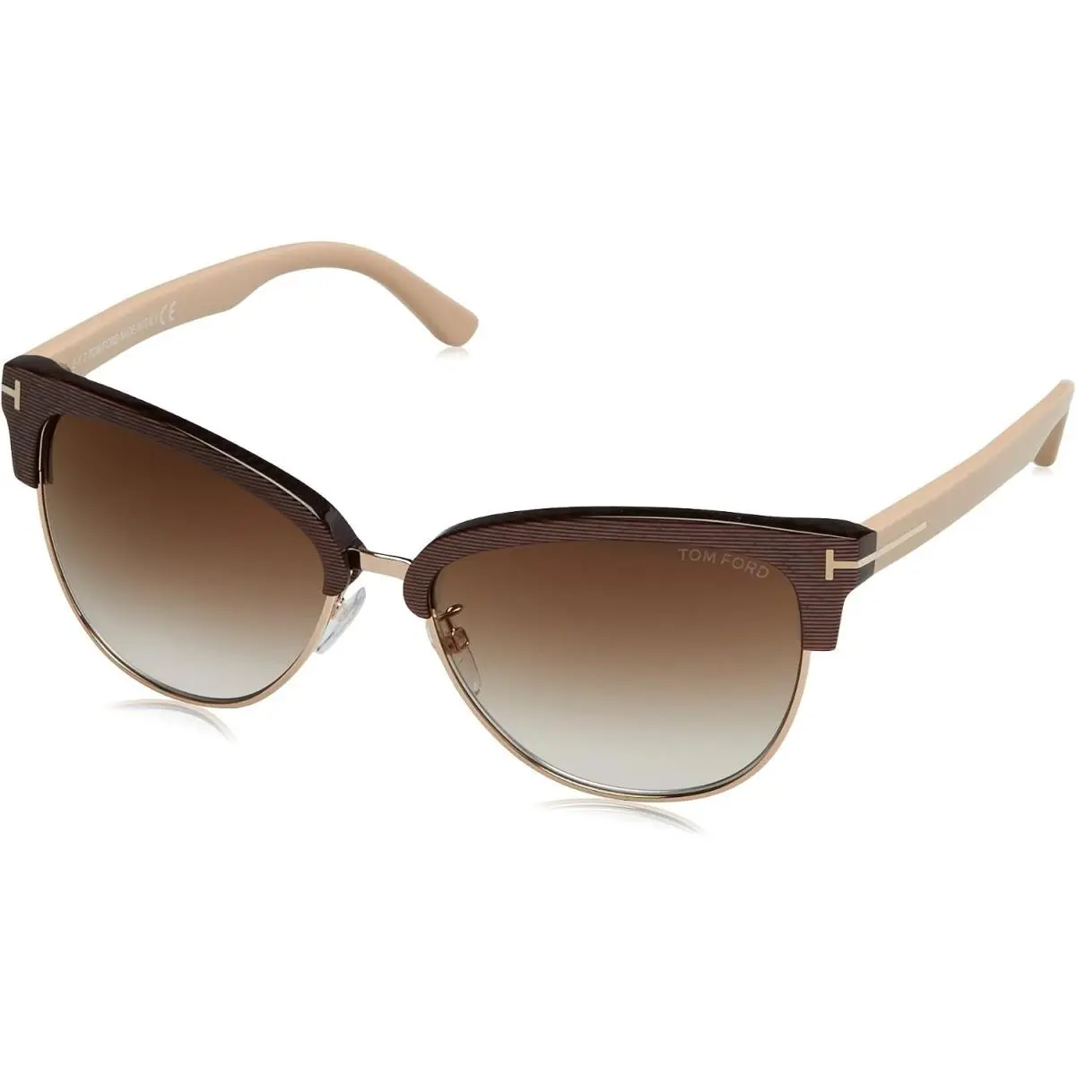 Tom Ford Fany TF368 50G Sunglasses Dark Brown / Brown Mirror Lens