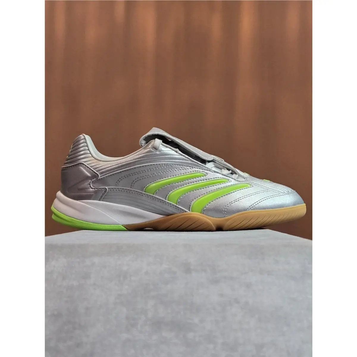 Adidas Predator Sala - Metallic Silver/ Signal Green JR1636 Women`s 8.5