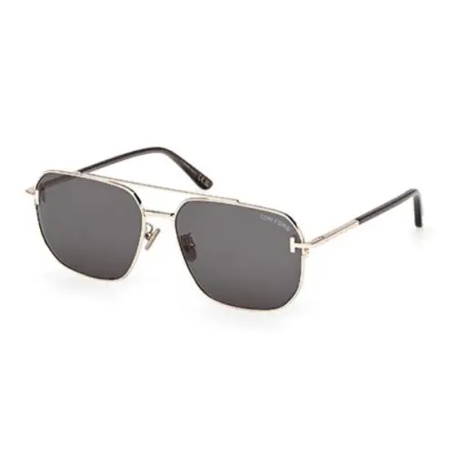 Tom Ford 1249-K 28N Shiny Rose/ Green Soft Square Men`s Sunglasses