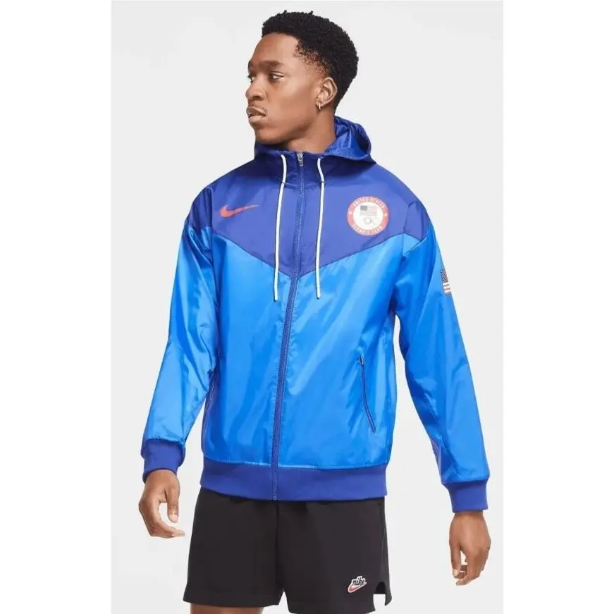 Nike Nsw Sportswear Team Usa Windrunner Jacket Olympic CK5813-455 Sz Sm