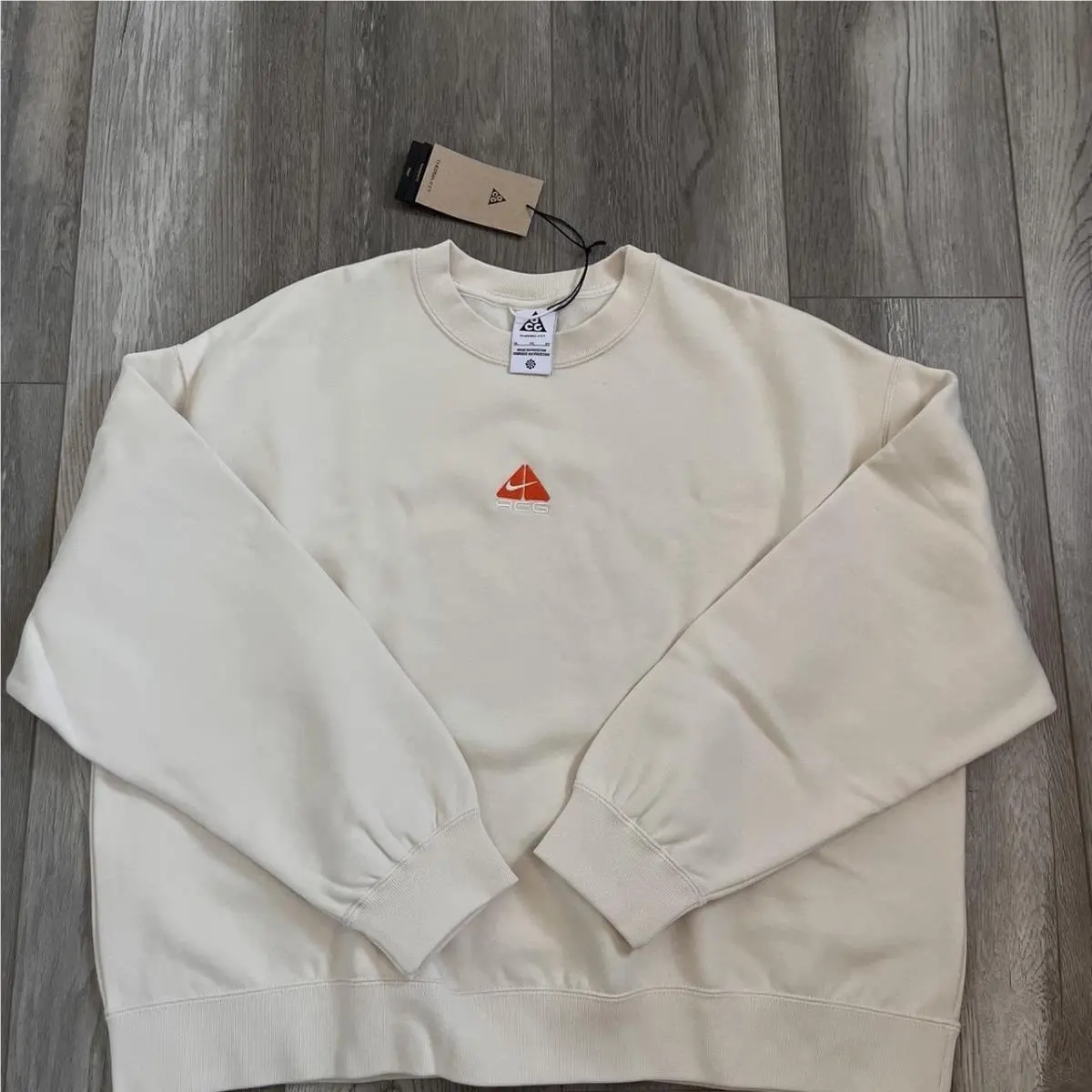 Nike Acg Tuff Fleece Women`s Therma-fit Crew-neck Size Large-tall