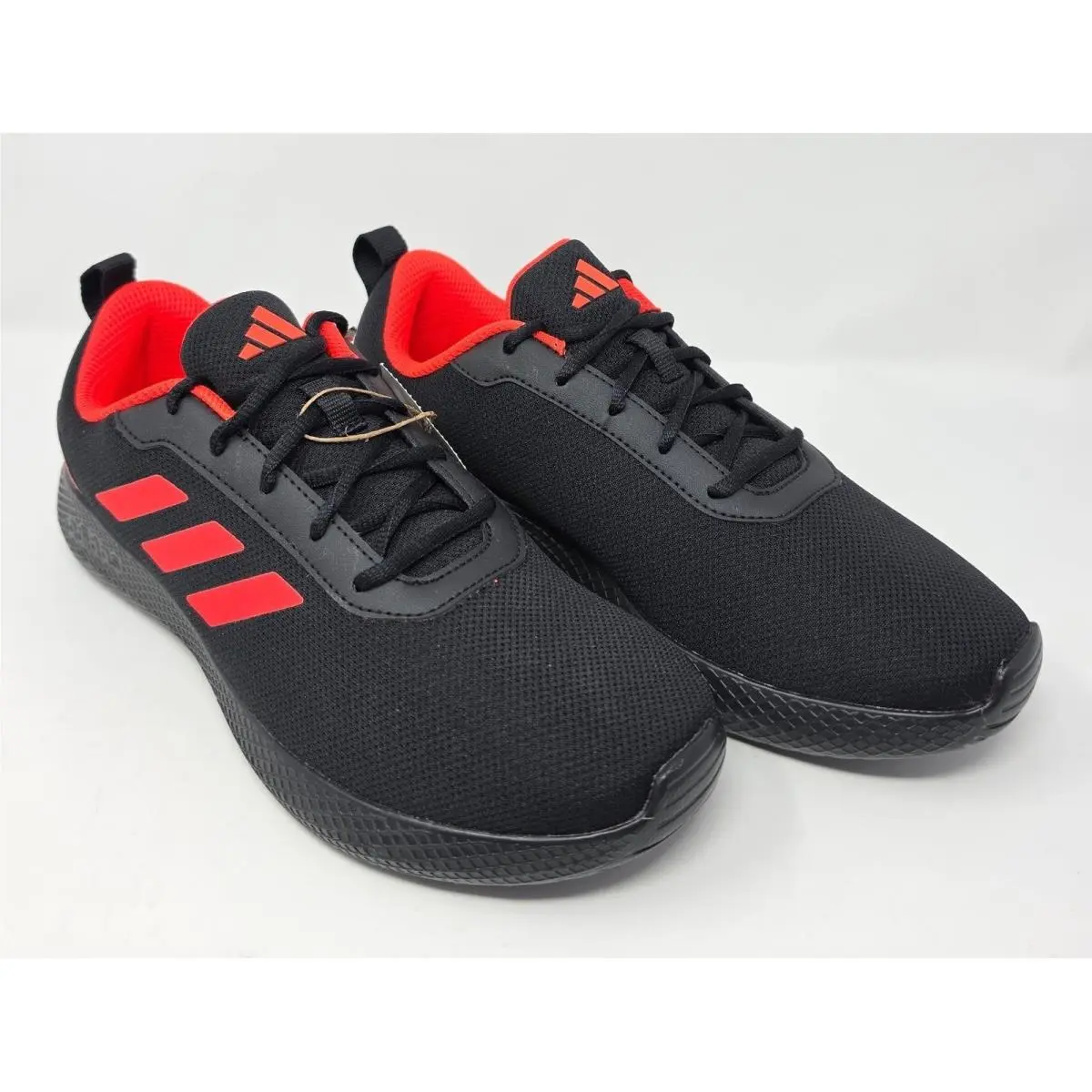 Adidas Impulse Syn 3.0 Men`s Running Shoes Black Solar Red JJ5330 Size 7.5
