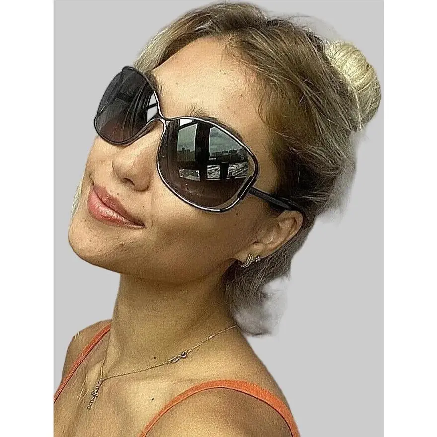 Eugenia TF 156 08B 64mm Oversized Women`s Sunglasses Italy by Tom Ford
