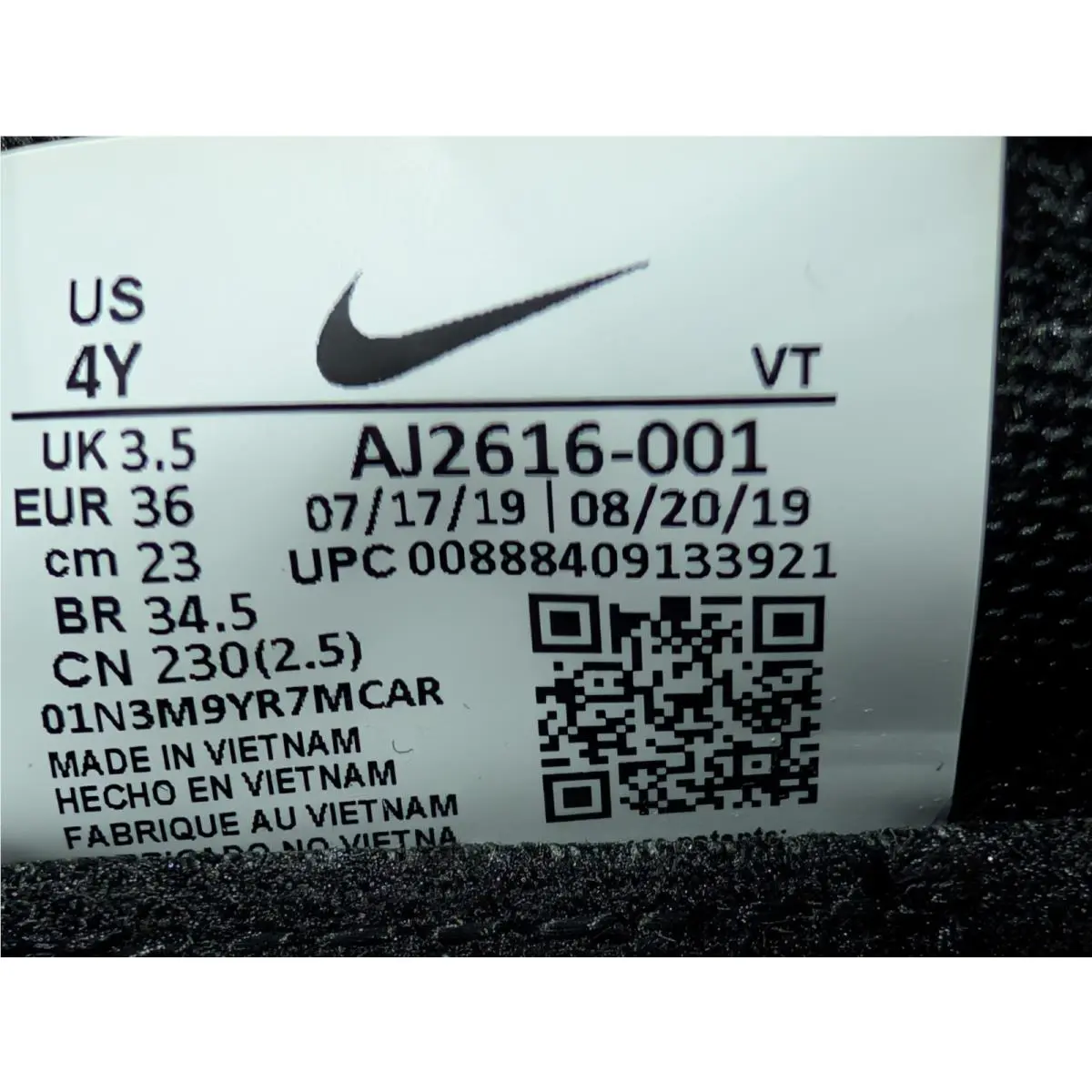 Nike shoes - Nike Air VaporMax 2019 - Air VaporMax - Black (UPC: 888409133921) 11