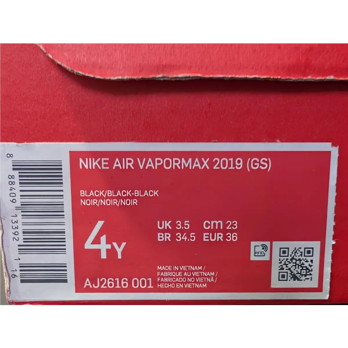 Nike shoes - Nike Air VaporMax 2019 - Air VaporMax - Black (UPC: 888409133921) 5