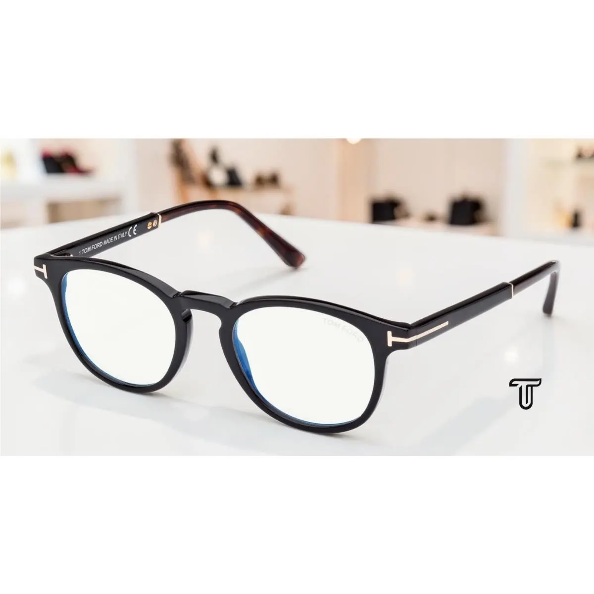 Tom Ford FT5891 F B 005 Plastic Black Other 51 mm Unisex Eyeglasses