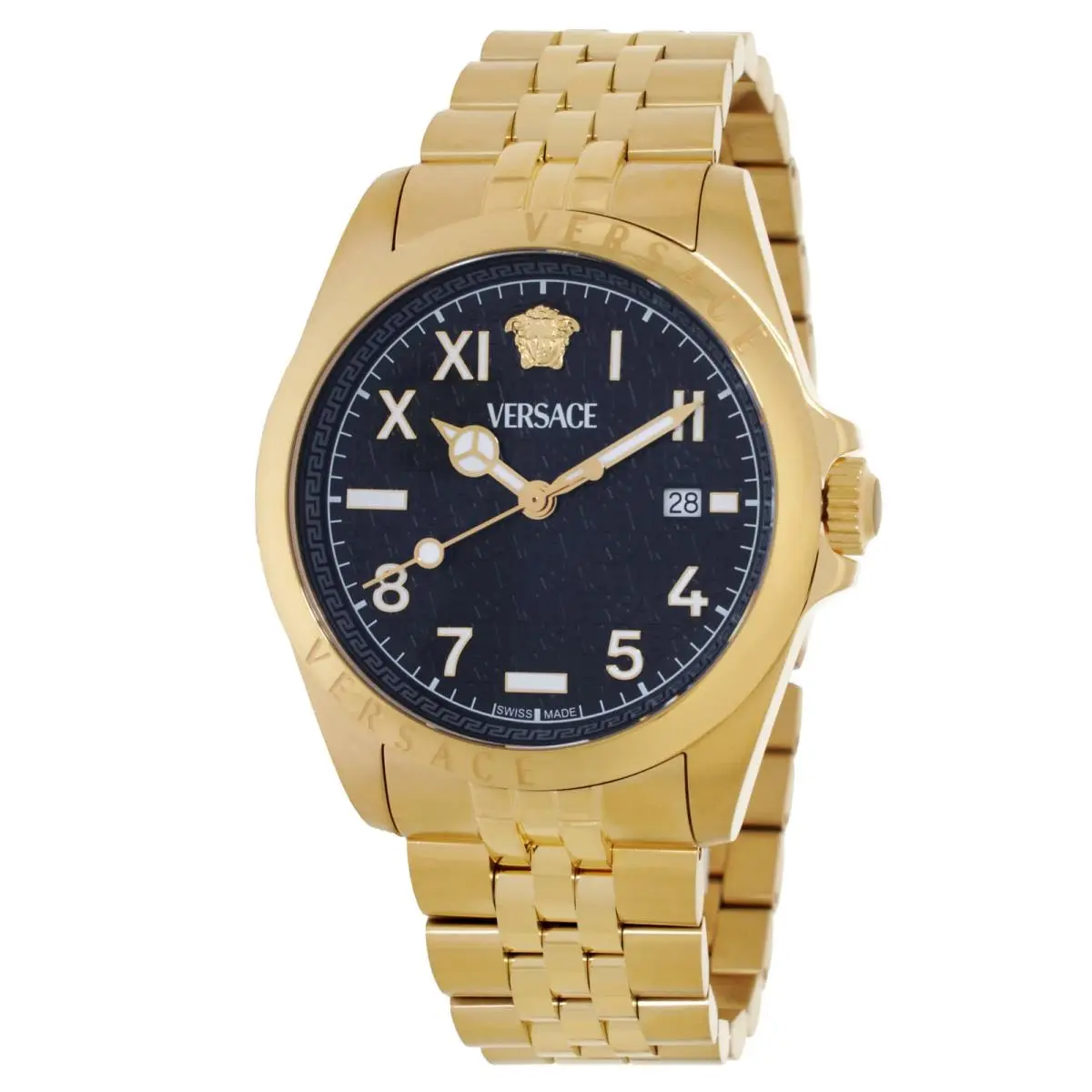 Versace Anteo Quartz Black Dial Men`s Watch VE9H00624