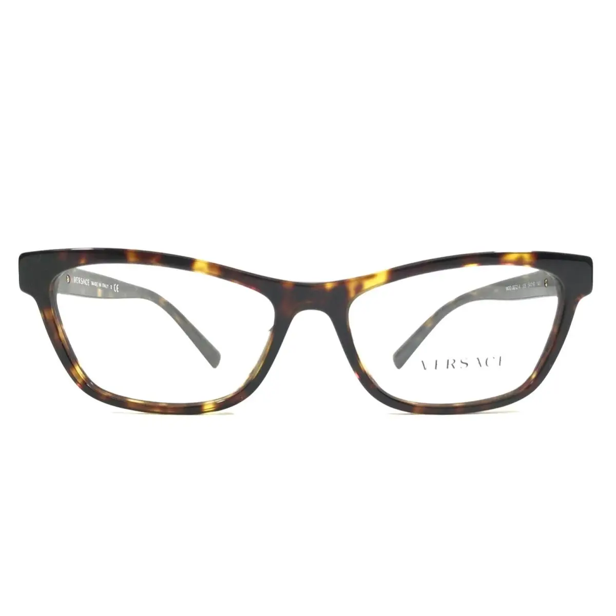 Eyeglasses Frames MOD.3272-A 108 Brown Tortoise Gold Asian Fit 54-16-140 by Versace