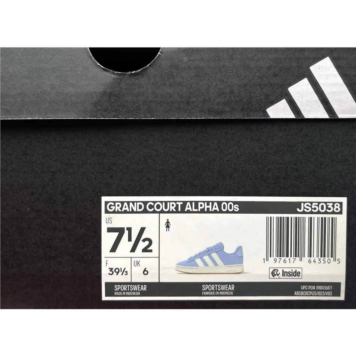 Adidas shoes - adidas Grand Court - Grand Court - JSS5038 - Light Blue (UPC: 197617643505) 7
