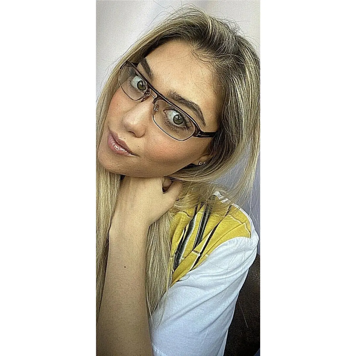 Tom Ford TF 5026213 Gold 53mm Rx Women`s Eyeglasses Frame