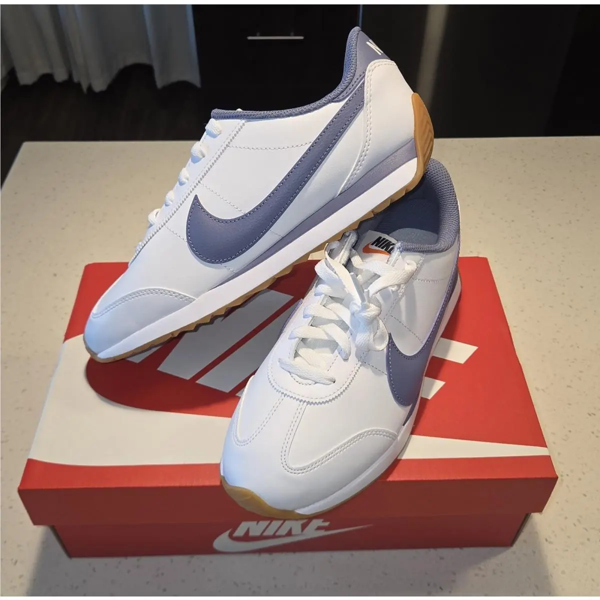 Women’s Pacific Leather White Gum Light Brown HV6430-100 Sz 9 by Nike