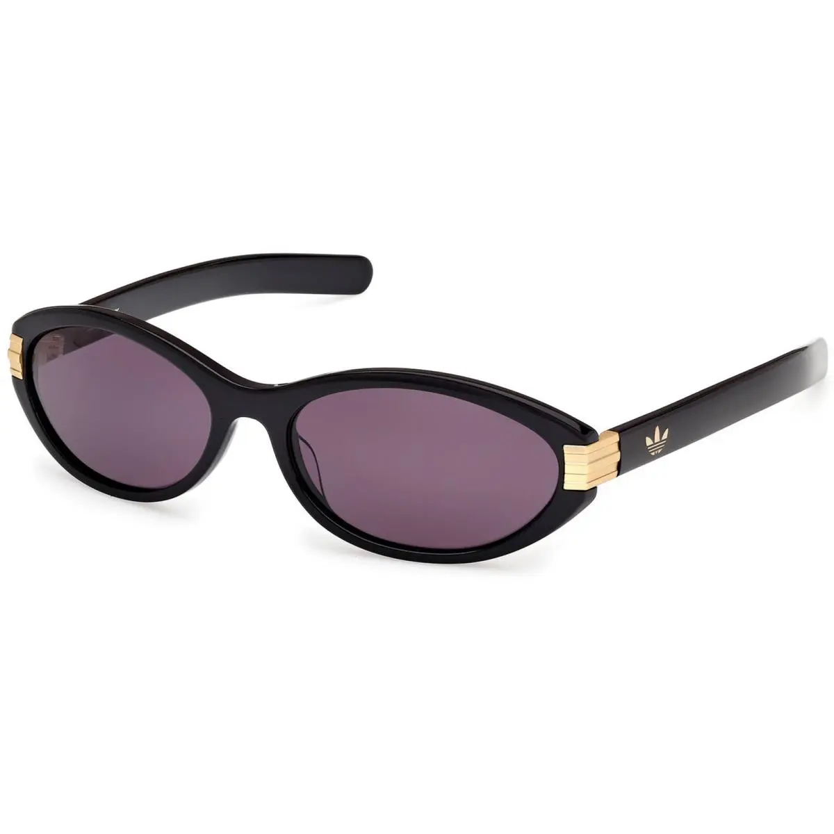 Adidas Unisex Sunglasses Shiny Black Acetate Oval Full Rim Frame OR0129 5901A