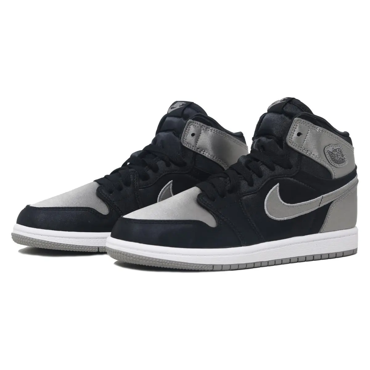 Nike Jordan 1 Retro High OG PS Size 3Y Satin Shadow Black Grey