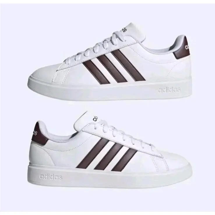 Adidas Grand Court 2.0 Off White/ Shadow Red Women`s Sneakers US Size 7 ID2978