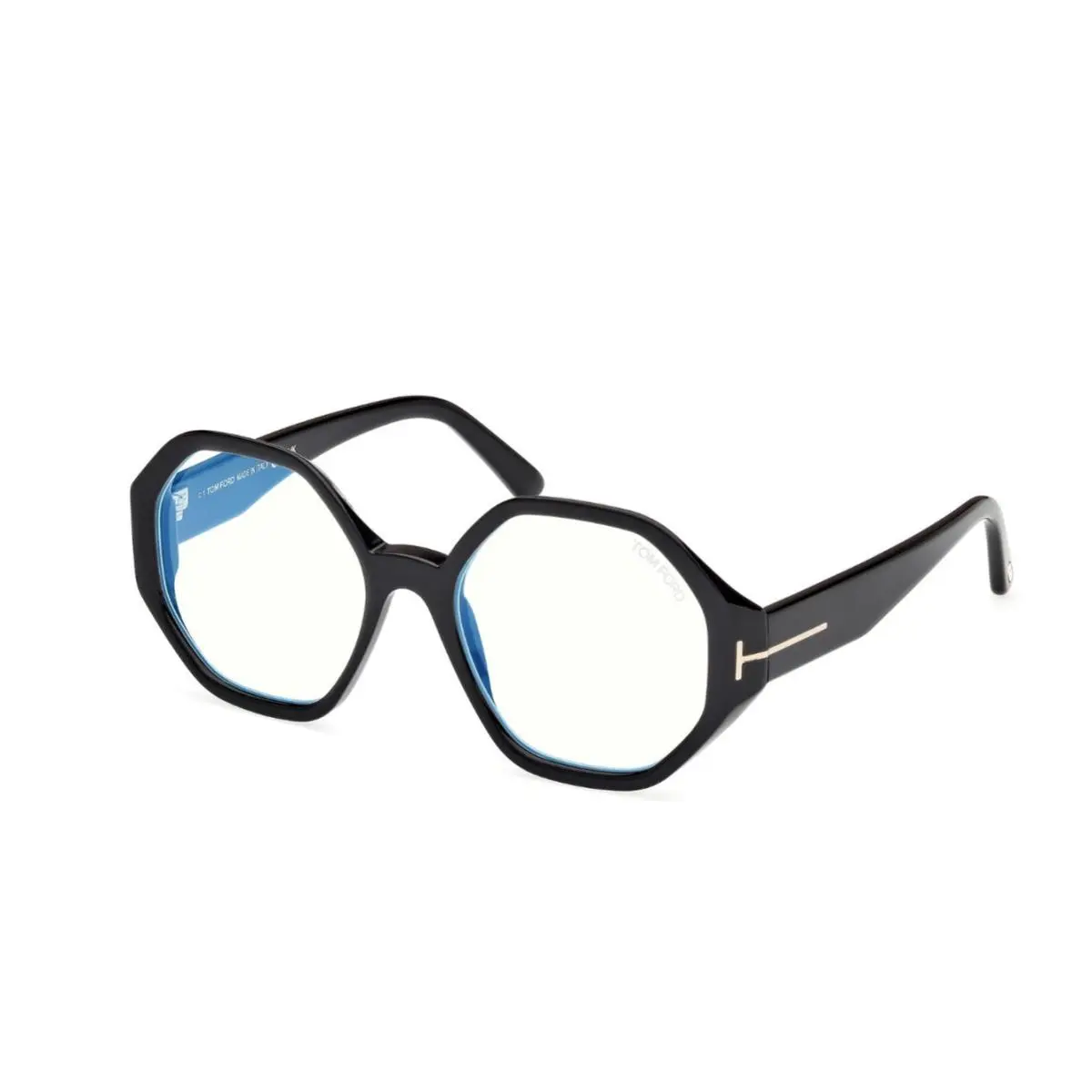 Tom Ford TF5967-B 001 Black Blue Block Lens Eyeglasses