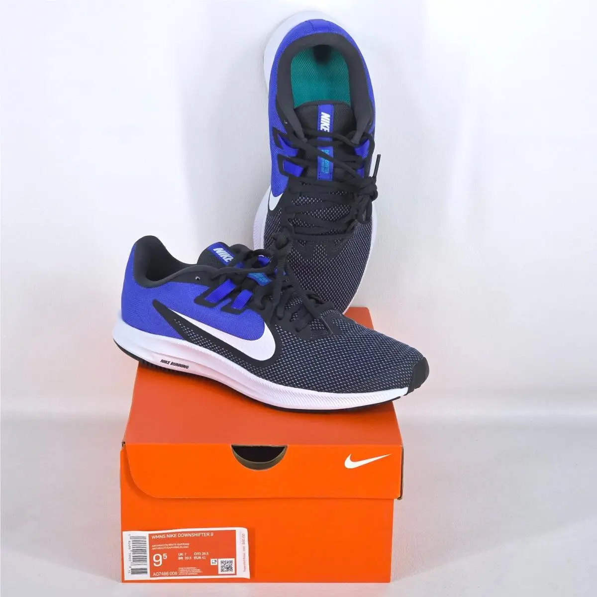 Nike Downshifter 9 Road Running Shoes Womens Sz 9.5 AQ7486-006 Activewear Tennis