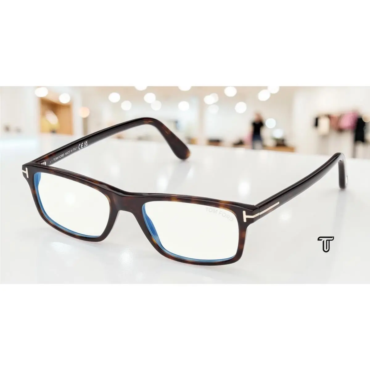 Tom Ford FT6119 B 052 BB Dark Havana 55 mm Men`s Eyeglasses