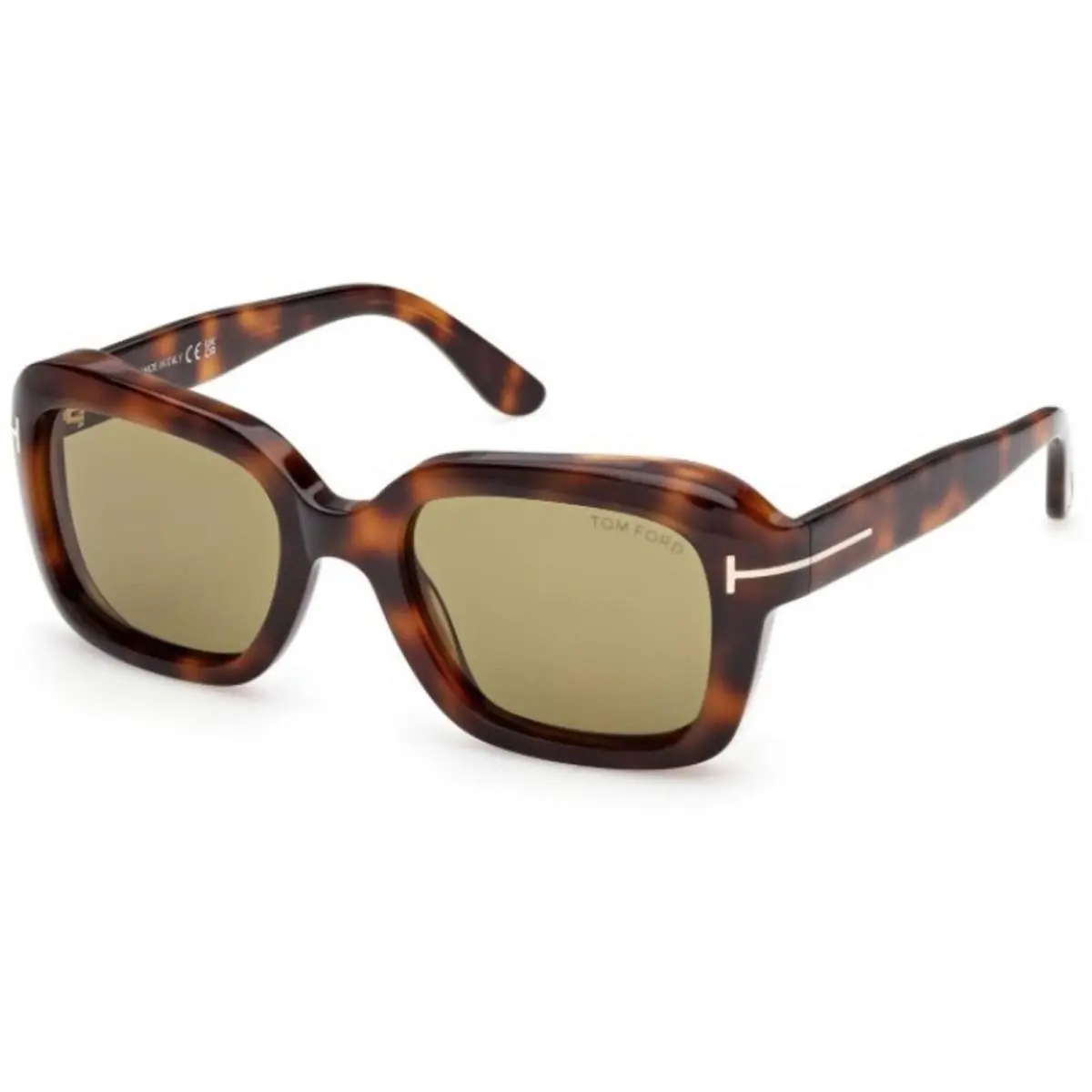 Tom Ford Women`s Sunglasses Natalia-02 Blonde Havana Square Frame FT1283 5253N
