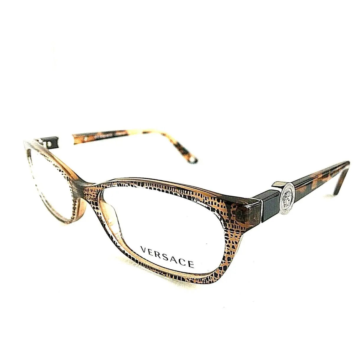 Elegant Versace Mod. 64313 99 Brown 53mm Women`s Eyeglasses Frame Italy