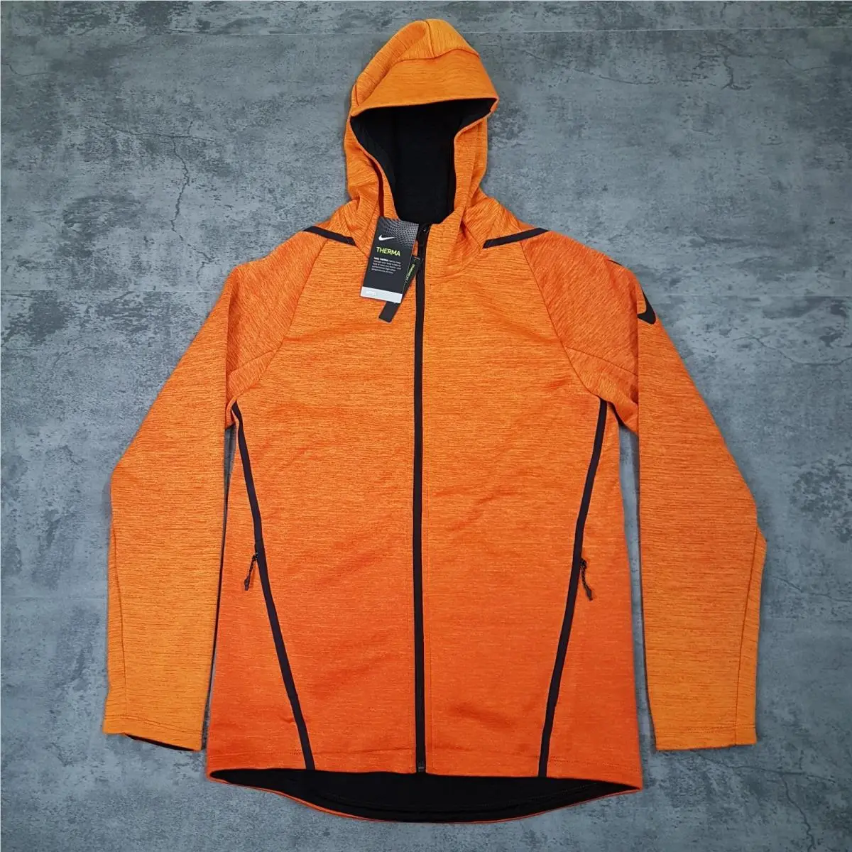 Nike Therma Sphere Training Jacket Mens Size Large Orange