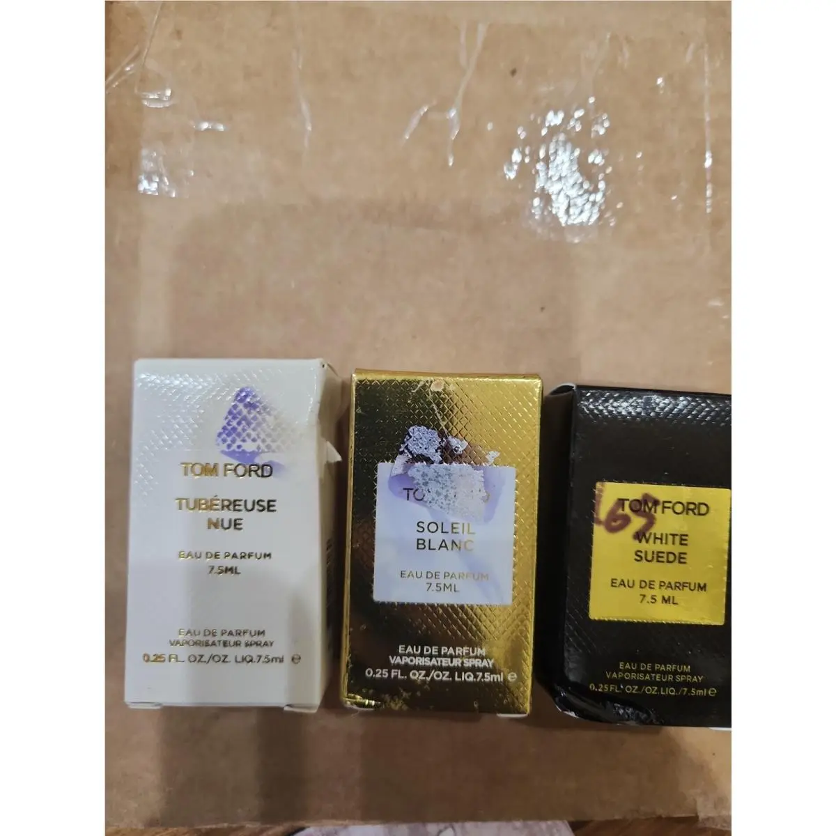 3pk Tom Ford White Suede Soleil Blanc Tubereuse Nue Edp Mini Dabbers 7.5ml