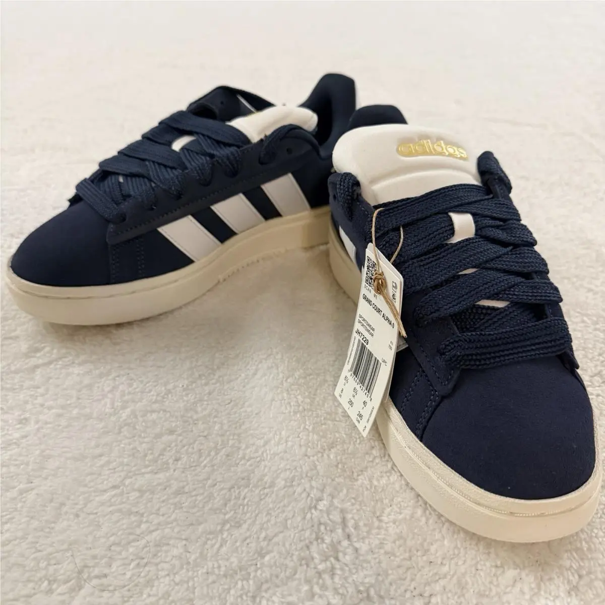 Adidas Grand Court Alpha 00S Shadow Navy White Women`s 8