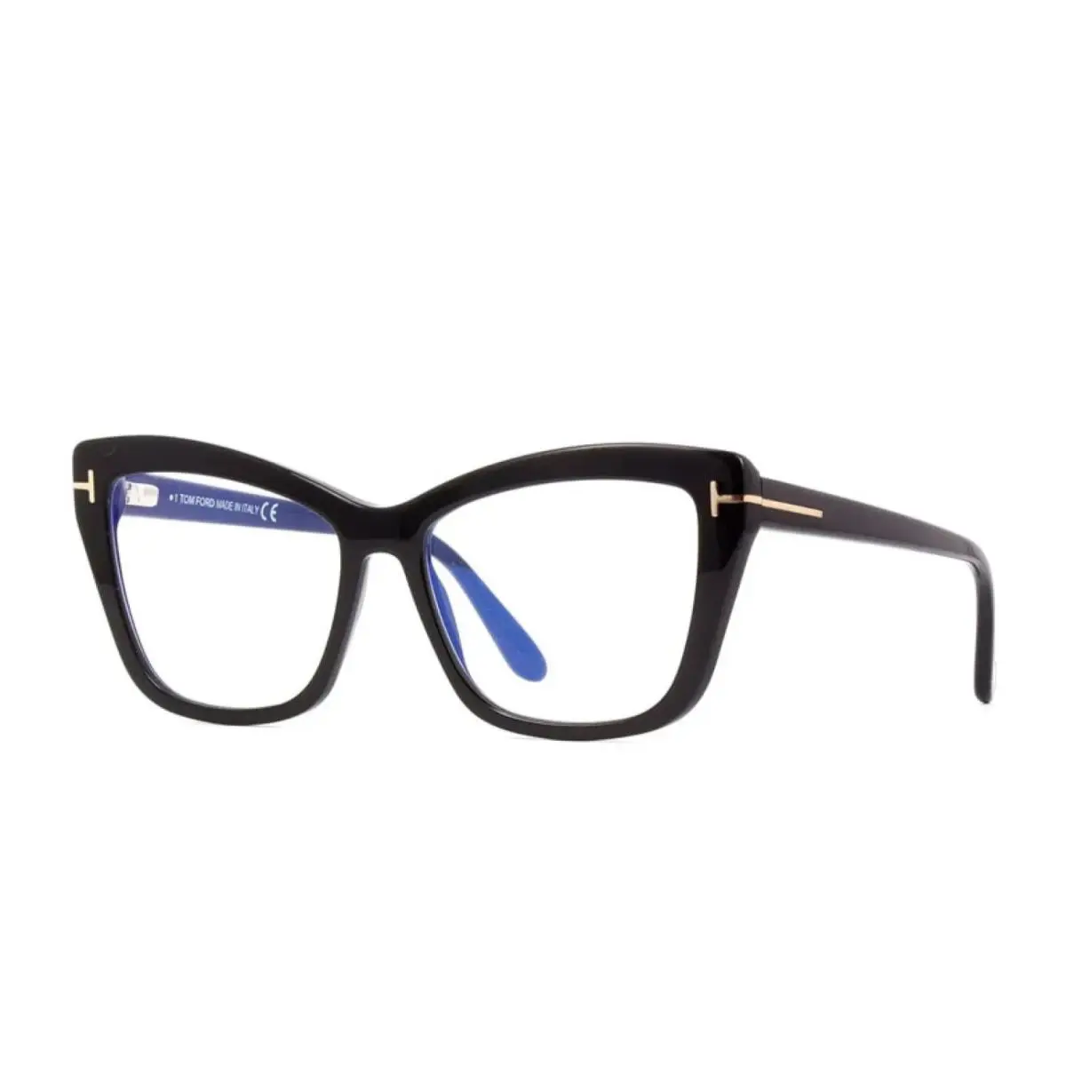 Tom Ford TF5826-B 001 Black Blue Block Lens Eyeglasses
