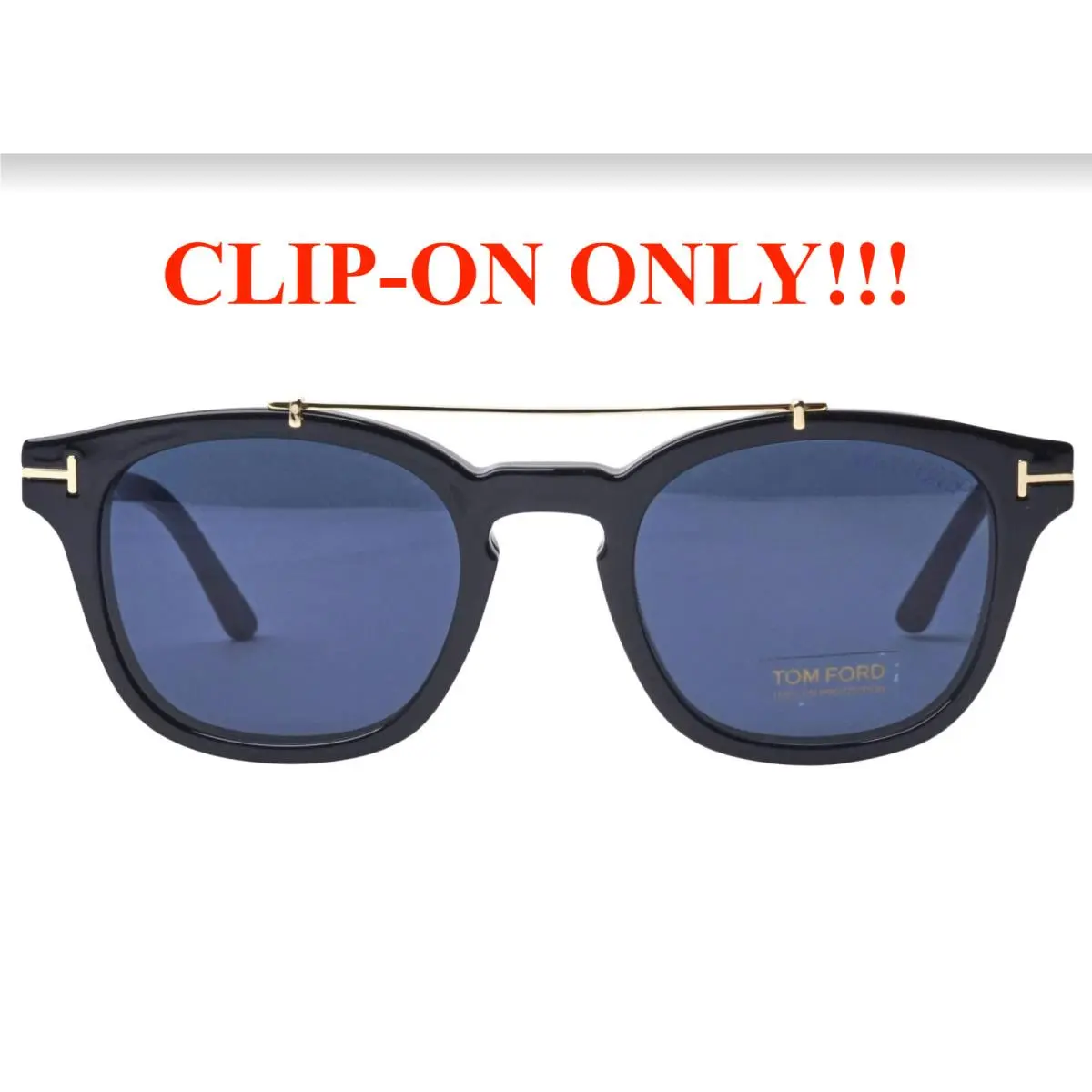 Tom Ford TF5532-B 01V Black Blue Clip-on Only For FT 5532 Sunglasses