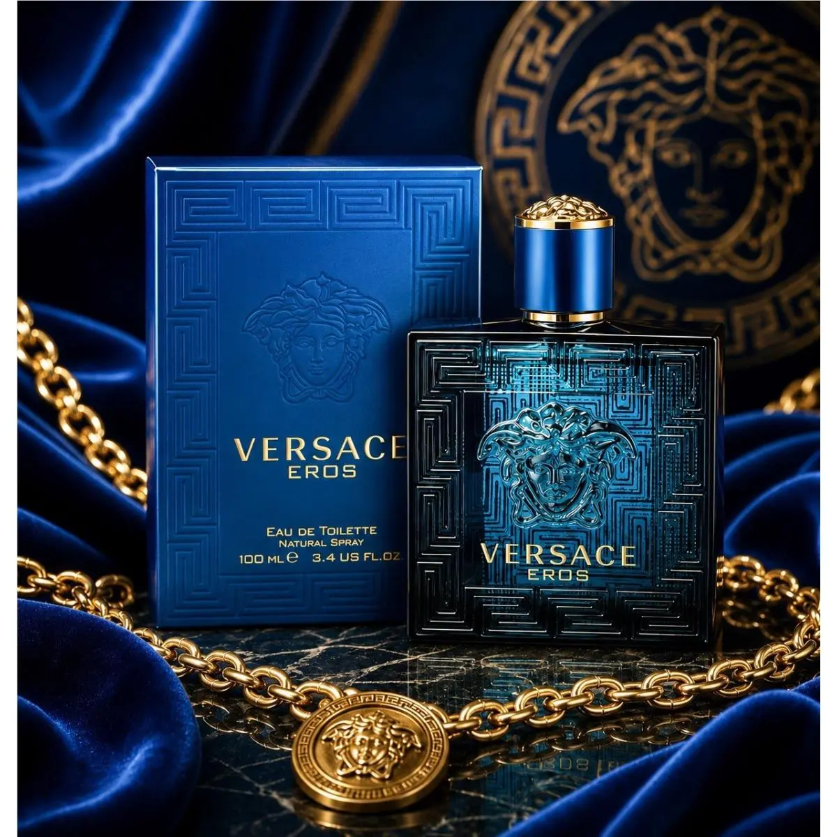 Versace Eros 3.4 fl oz 100 Ml Eau de Toilette Box p