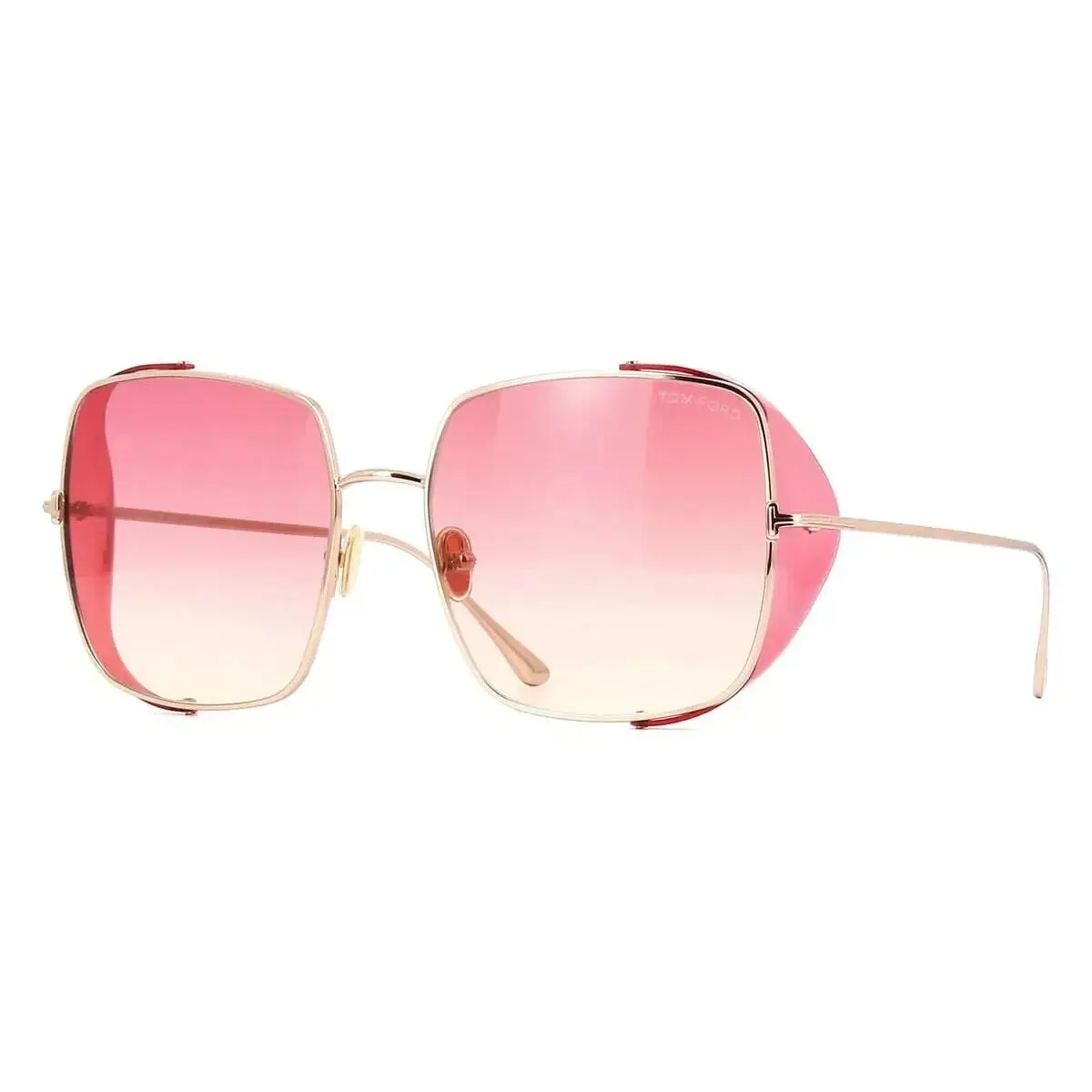 Tom Ford Toby FT0901/S 28T Square Sunglasses - Frame: Shiny Rose Gold