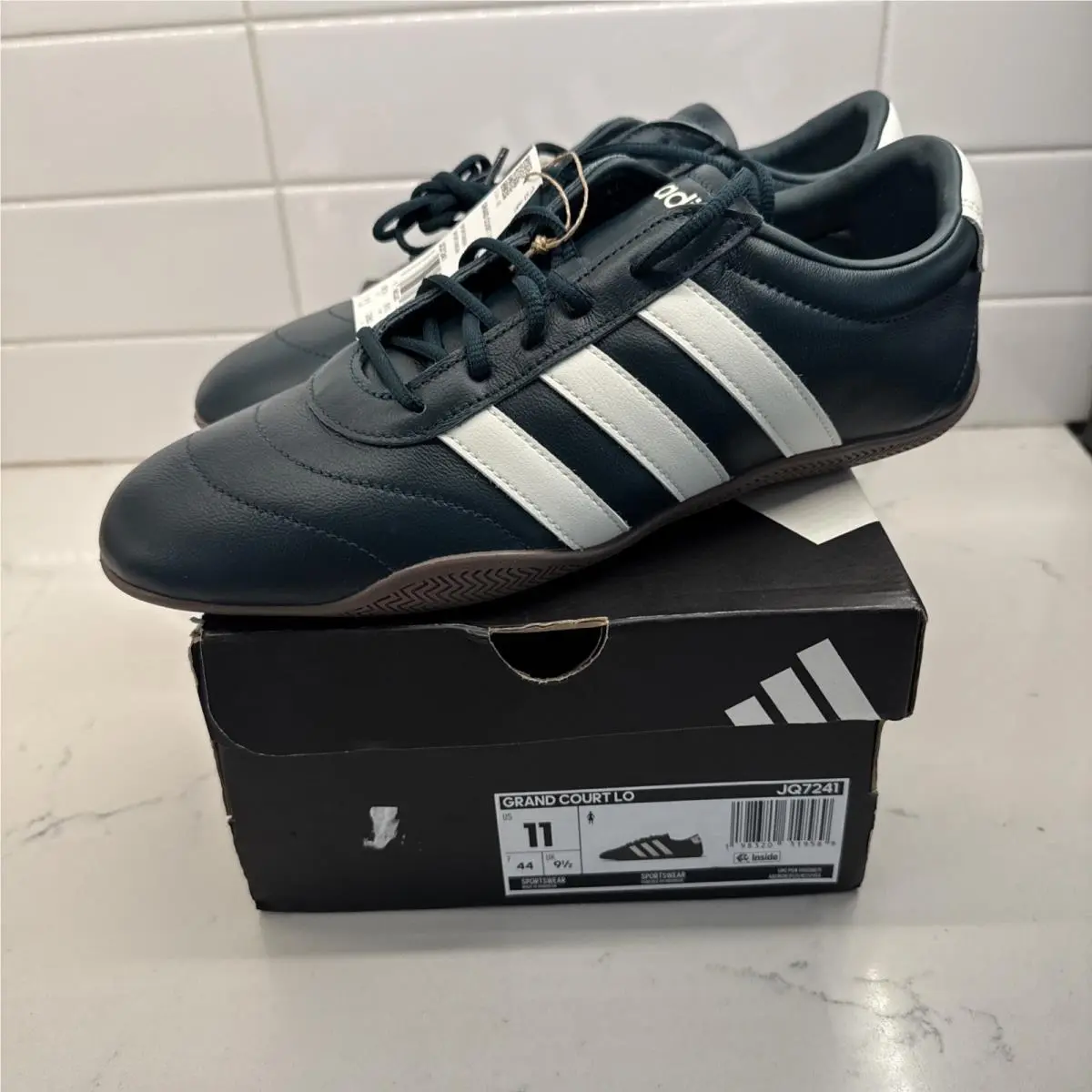 Adidas Grand Court Lo Sneakers Women’s Size 11 Dark Green Leather Shoes