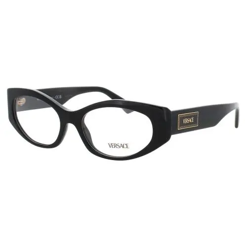 Versace 0VE3369-GB1-53 Eyeglasses Eye Glasses GB1 Black 53mm