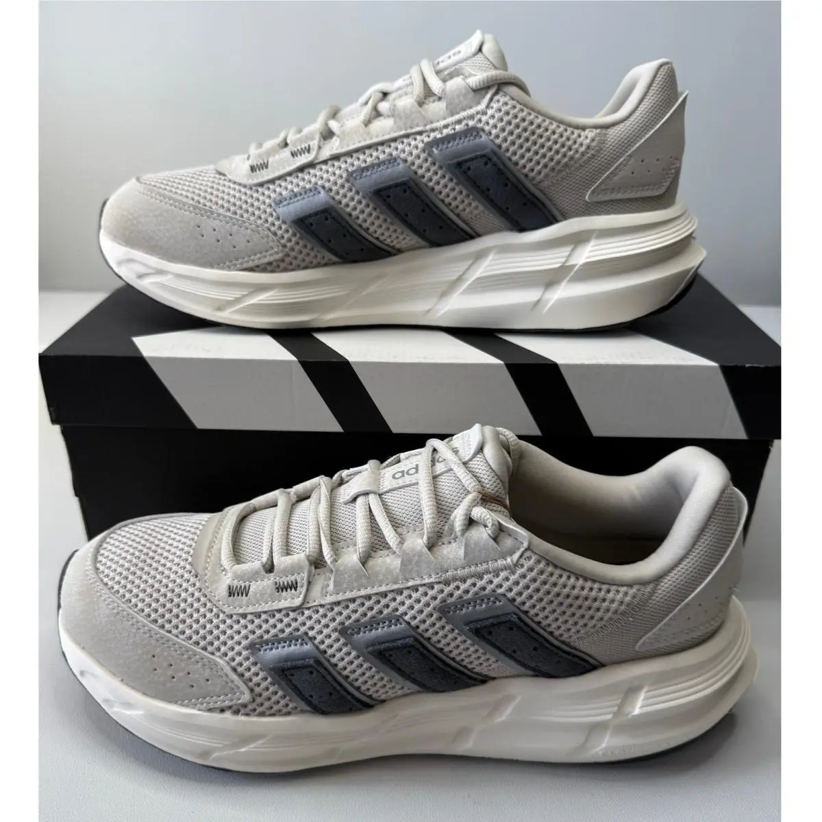 Adidas Astrastar Womens Running Shoes Grey Cream JQ6089 Cloudfoam Comfort 10
