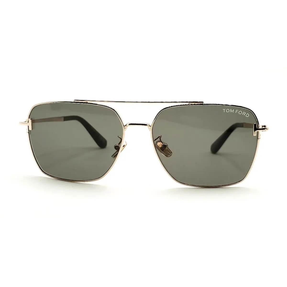 TF 1291-K Sunglasses 28A Gold/ Green Lenses 60 by Tom Ford